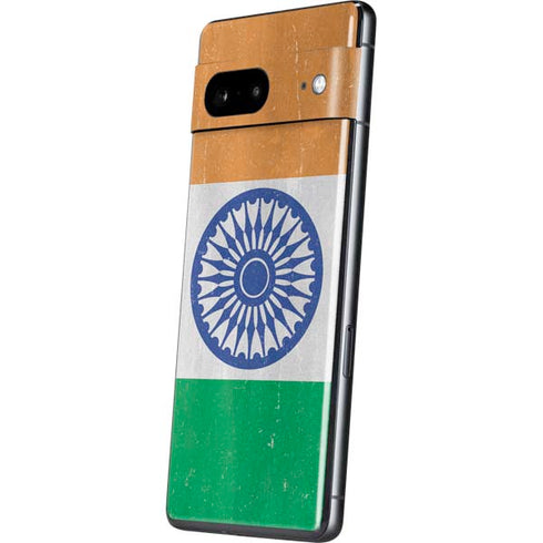 India Flag Distressed Pixel Skins